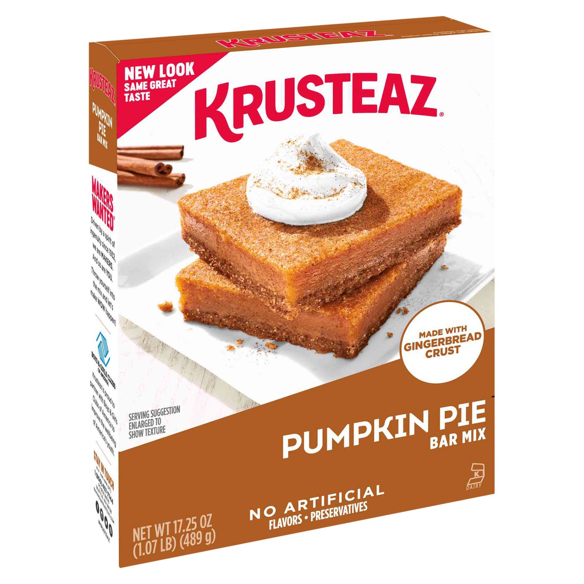 slide 5 of 9, Krusteaz Pumpkin Pie Bar Mix, 17.25 oz