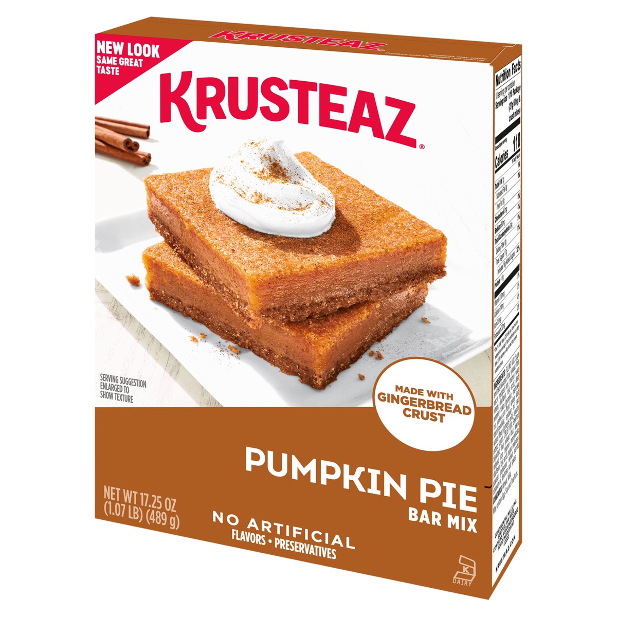 slide 7 of 9, Krusteaz Pumpkin Pie Bar Mix, 17.25 oz