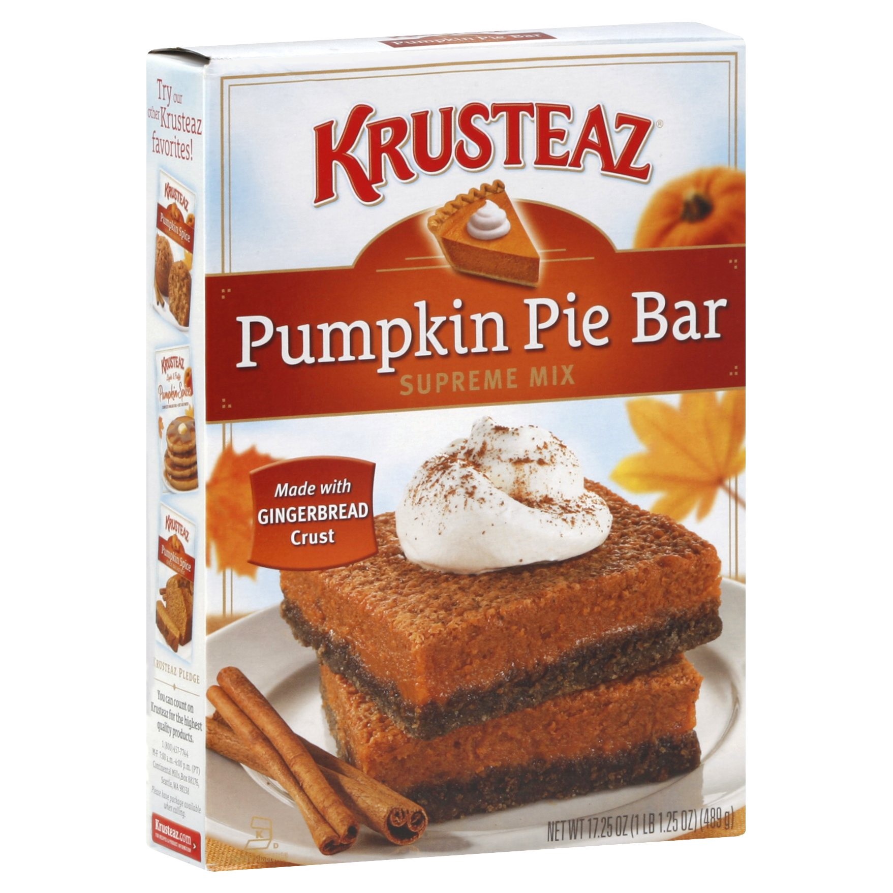 slide 1 of 9, Krusteaz Pumpkin Pie Bar Mix, 17.25 oz