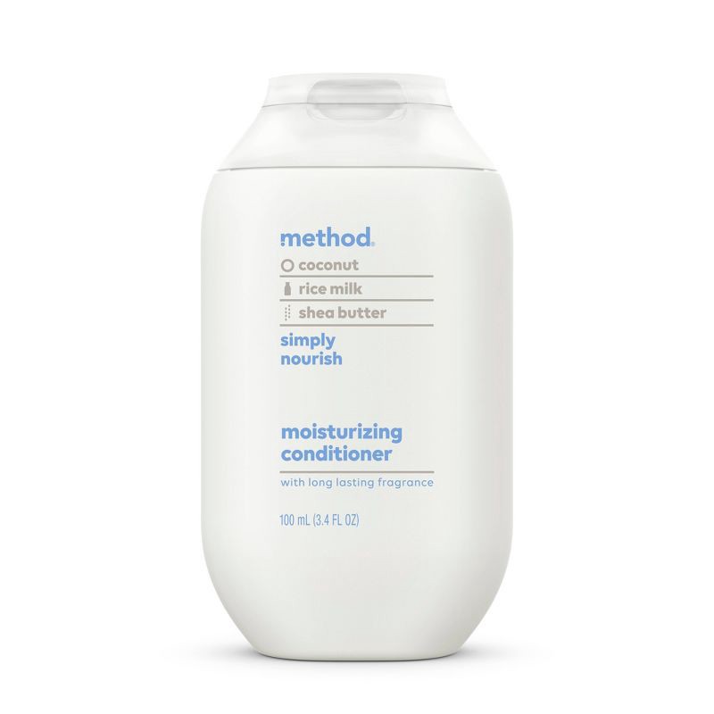 slide 1 of 6, Method Simply Nourish Moisturizing Conditioner - Sulfate & Silicone Free - Travel Size - 3.4 fl oz, 3.4 fl oz