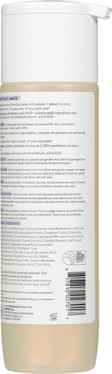 slide 6 of 9, Honest Calm Lavender Shampoo + Body Wash 10.0 fl oz, 10 fl oz