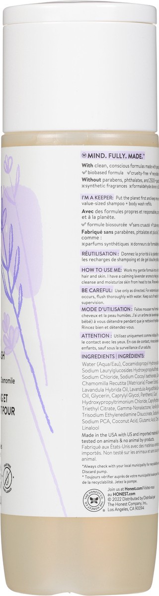 slide 8 of 9, Honest Calm Lavender Shampoo + Body Wash 10.0 fl oz, 10 fl oz