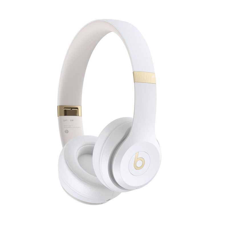 slide 3 of 7, Beats Solo 4 Bluetooth Wireless On-Ear Headphones - Warm White, 1 ct