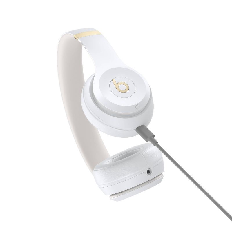 slide 6 of 7, Beats Solo 4 Bluetooth Wireless On-Ear Headphones - Warm White, 1 ct