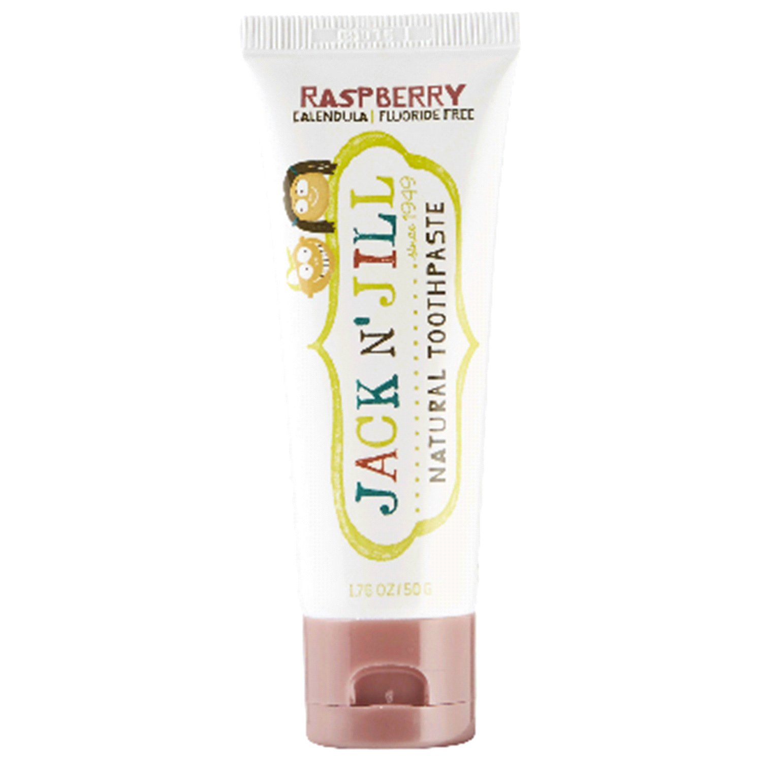 slide 1 of 1, Jack N' Jill Kid's Natural Toothpaste Raspberry, 1.76 oz