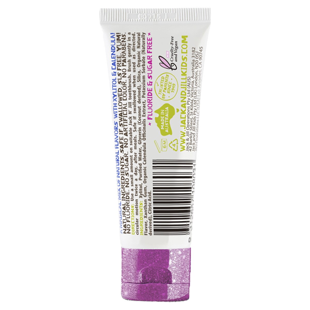 slide 2 of 2, Jack N' Jill Natural Toothpaste Berries & Cream, 1.76 oz