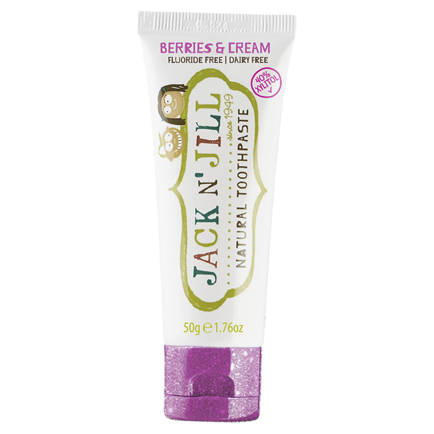 slide 1 of 2, Jack N' Jill Natural Toothpaste Berries & Cream, 1.76 oz