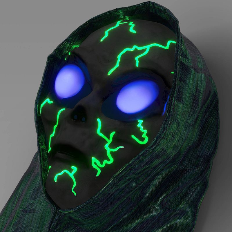 slide 3 of 3, Adult Light Up and Glow under Blacklight Alien Mask - Hyde and EEK! Boutique™, 1 ct