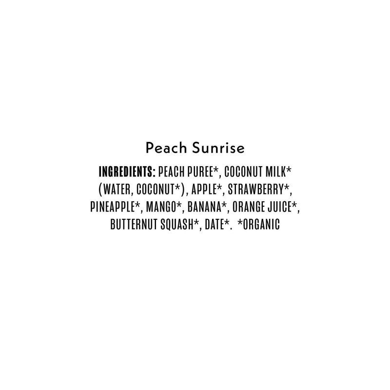 slide 4 of 4, Once Upon a Farm Peach Sunrise Dairy Free Smoothie - 4oz, 4 oz
