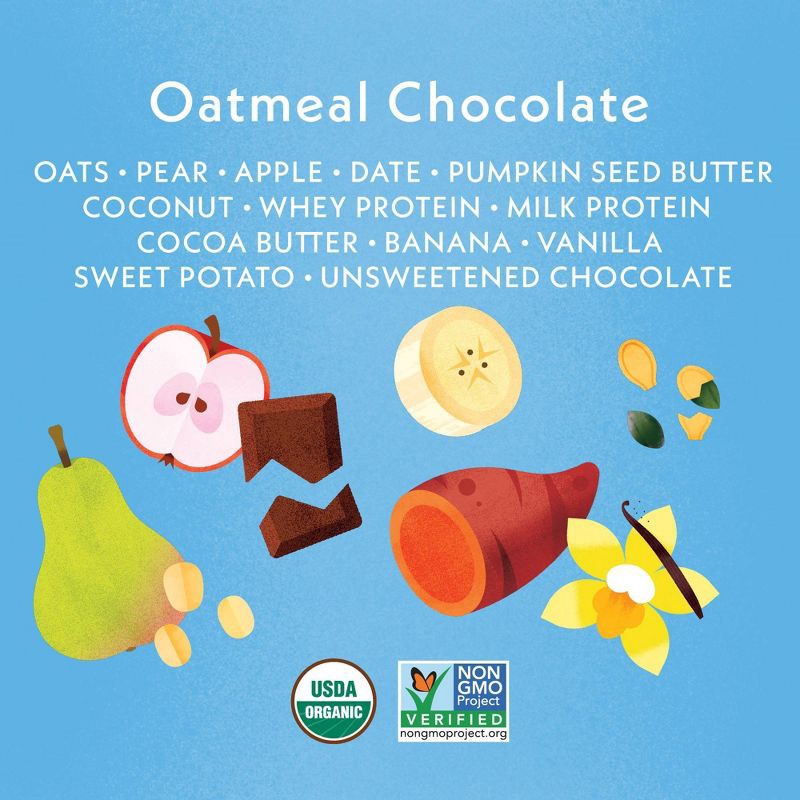 slide 3 of 6, Once Upon a Farm Oatmeal Chocolate Protein Refrigerated Oat Bar - 1.6oz, 1.6 oz
