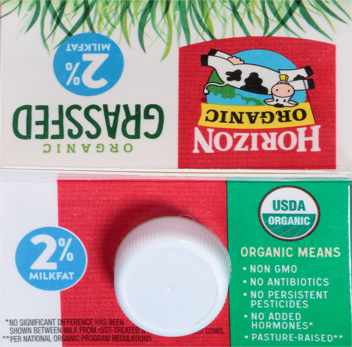 slide 12 of 12, Horizon Organic Grassfed 2% Reduced Fat Milk with Vitamin D, Half Gallon, 64 fl oz
