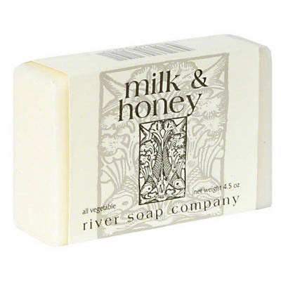 slide 1 of 1, River Soap Company Milk & Honey Body Bar, 4.5 oz