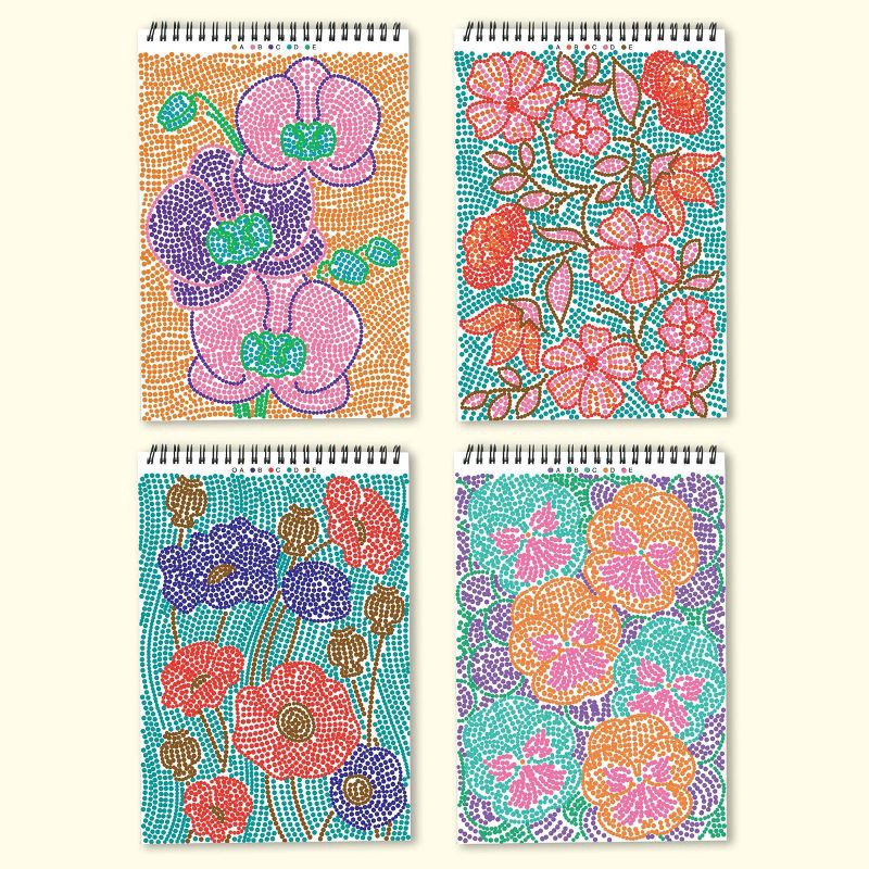 slide 4 of 13, Lifelines FlowArt - Dot-By-Letter, Botanicals, 1 ct