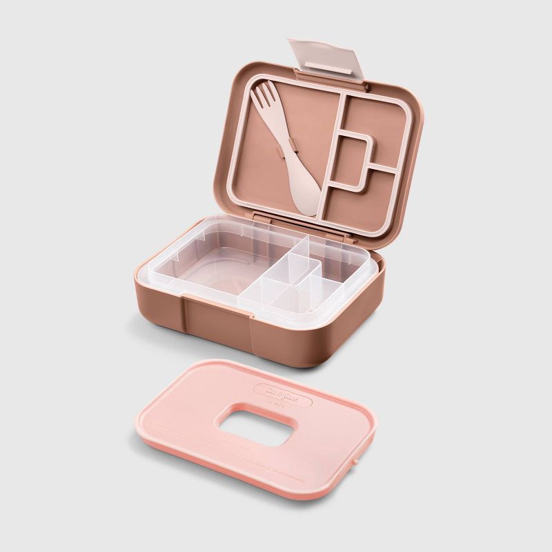 Yunthセット Deluxe Bento Box 4pc - Cat & Jack™ Leopard: Snap Closure, Recycled