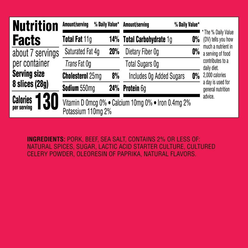 slide 5 of 5, All Natural Uncured Pepperoni - 7oz - Good & Gather™, 7 oz