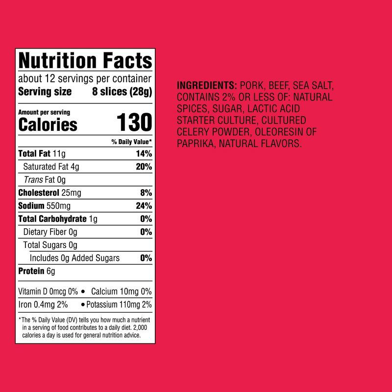slide 4 of 4, All Natural Uncured Pepperoni - 12oz - Good & Gather™, 12 oz