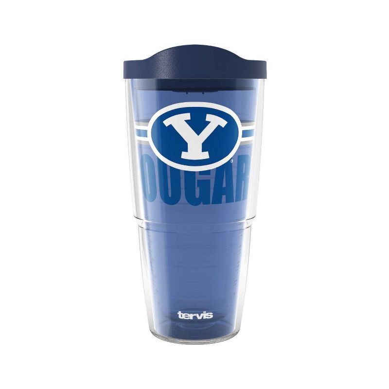 slide 1 of 2, NCAA BYU Cougars Brigham Young Classic Tumbler - 24oz: Plastic Lidded Drinkware, 24 oz