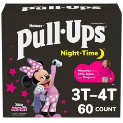 Pull-Ups Girls' Night-Time Potty Training Pants - 3T-4T - 60ct