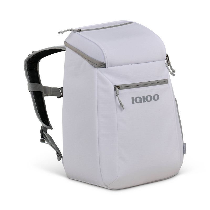 slide 2 of 9, Igloo Marine 20" 9qt Backpack Cooler - White: Odor-Resistant, Outside Storage Pocket, 9 qt