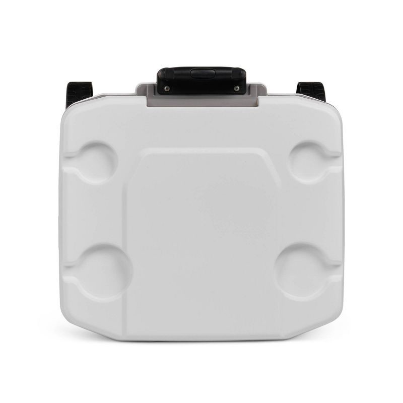 slide 11 of 13, Igloo Marine Latitude 60qt Rolling Cooler - White: Retractable Handle, Cup Holder, 60 qt