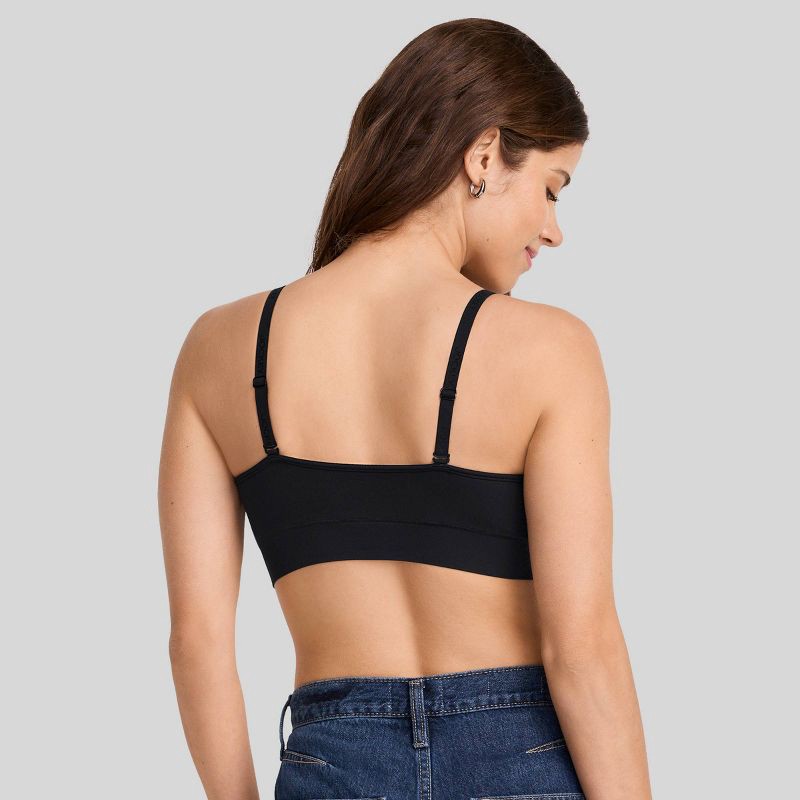 slide 2 of 6, Jockey Generation™ Seamfree® Light Lift Bralette - Black M: Wireless, Adjustable Straps, Medium Coverage, 1 ct