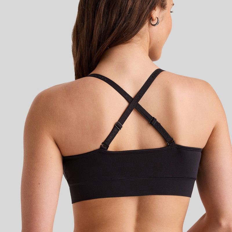 slide 5 of 6, Jockey Generation™ Seamfree® Light Lift Bralette - Black XL: Wireless, Medium Coverage, Adjustable Convertible Straps, Tagless Design, 1 ct