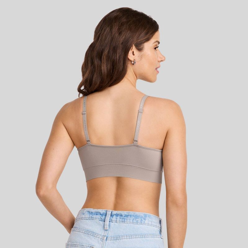 slide 2 of 5, Jockey Generation™ Seamfree® Light Lift Bralette - Gray XL: Wireless, Medium Coverage, Adjustable Convertible Straps, Tagless, 1 ct