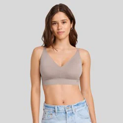 Jockey Generation™ Seamfree® Light Lift Bralette - Gray XL: Wireless, Medium Coverage, Adjustable Convertible Straps, Tagless