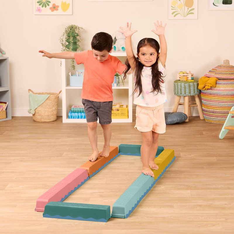 slide 2 of 7, B. toys Balance & Hop Beams Balance & Build Add-on Set, 1 ct