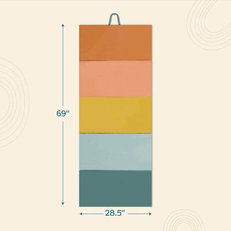 slide 6 of 11, B. toys Wonder Tumble Mat Folding Gymnastics Playmat, 1 ct