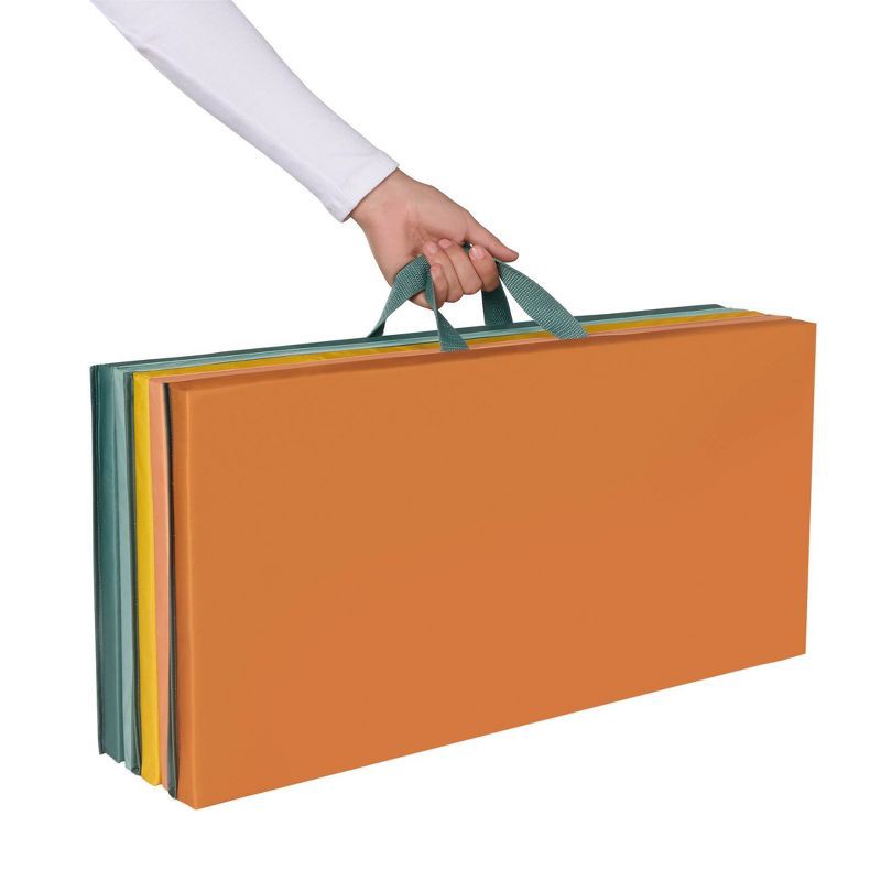 slide 7 of 11, B. toys Wonder Tumble Mat Folding Gymnastics Playmat, 1 ct