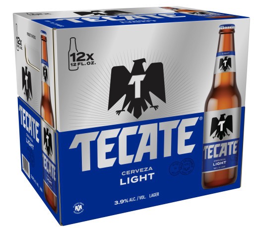 slide 1 of 2, Tecate Light Mexican Lager Beer, 12 Pack, 12 fl oz Bottles, 12 oz