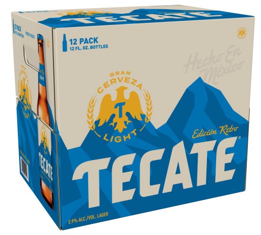 slide 1 of 2, Tecate Light Mexican Lager Beer, 12 Pack, 12 fl oz Bottles, 12 oz