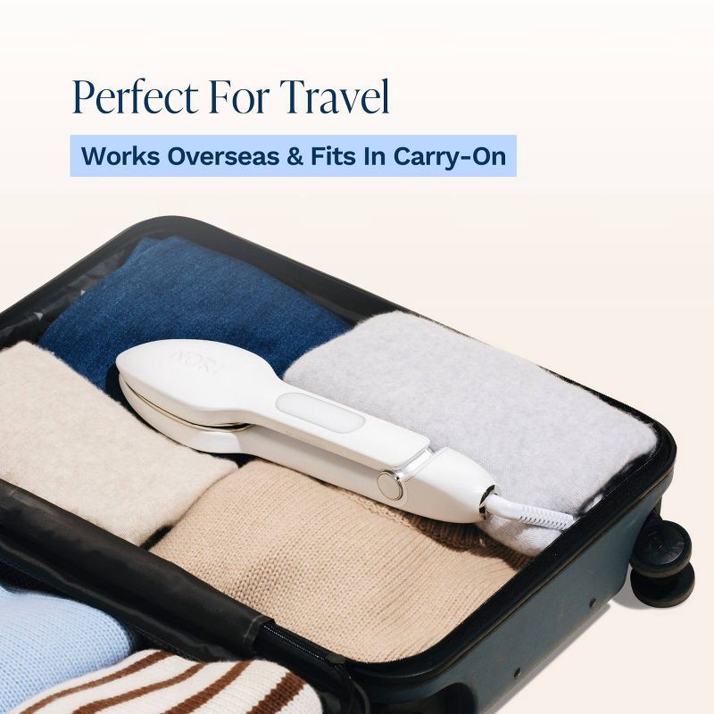 slide 6 of 8, Nori Press Handheld Steam Iron - White, 1 ct