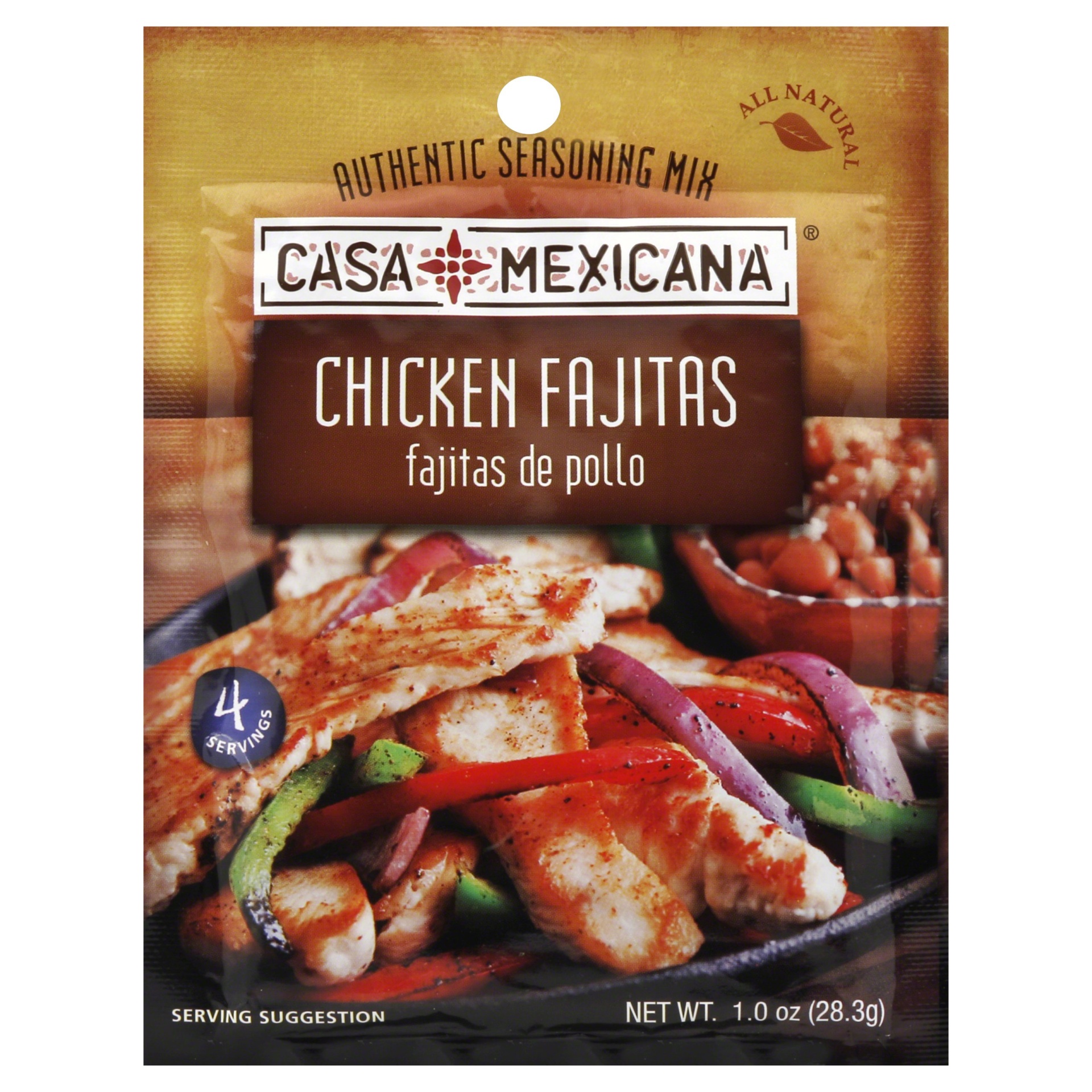 slide 1 of 3, Casa Mexicana Chicken Fajita Seasoning Mix, 1 oz