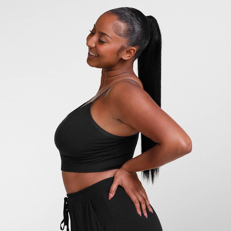 slide 2 of 11, kindred by Kindred Bravely Women's Hands-Free Pumping Lounge & Sleep Bra - Black L, 1 ct