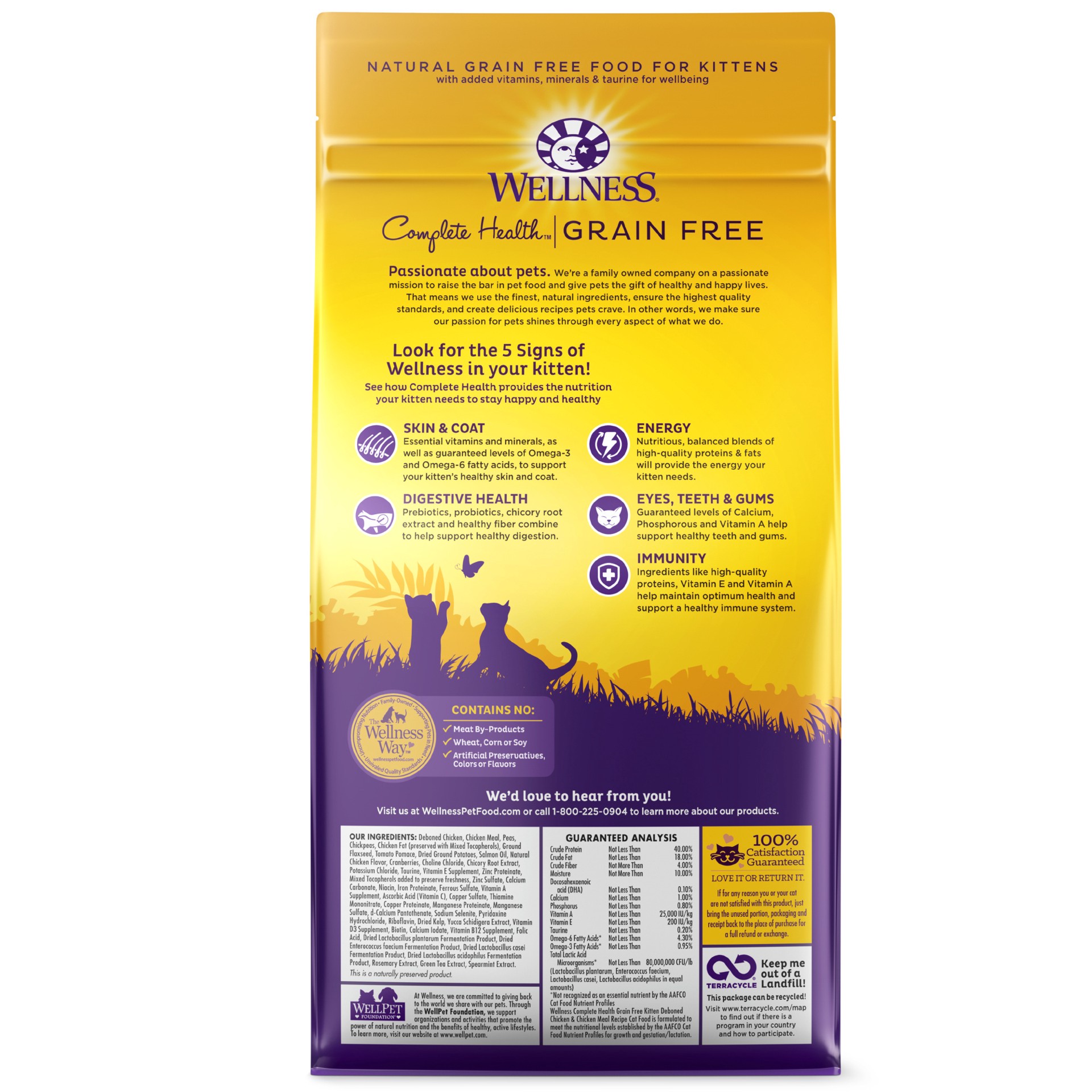 slide 4 of 5, Wellness Complete Health Grain Free, 2.25 lb