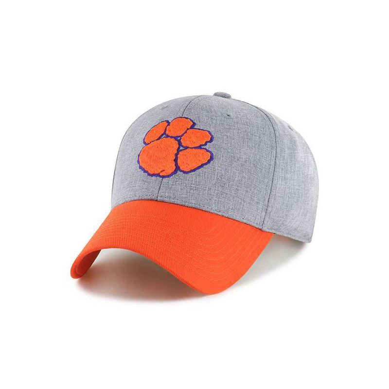 slide 1 of 2, NCAA Clemson Tigers Heavy Twill Structured Snapback Baseball Hat: Team Logo Design, 1 ct