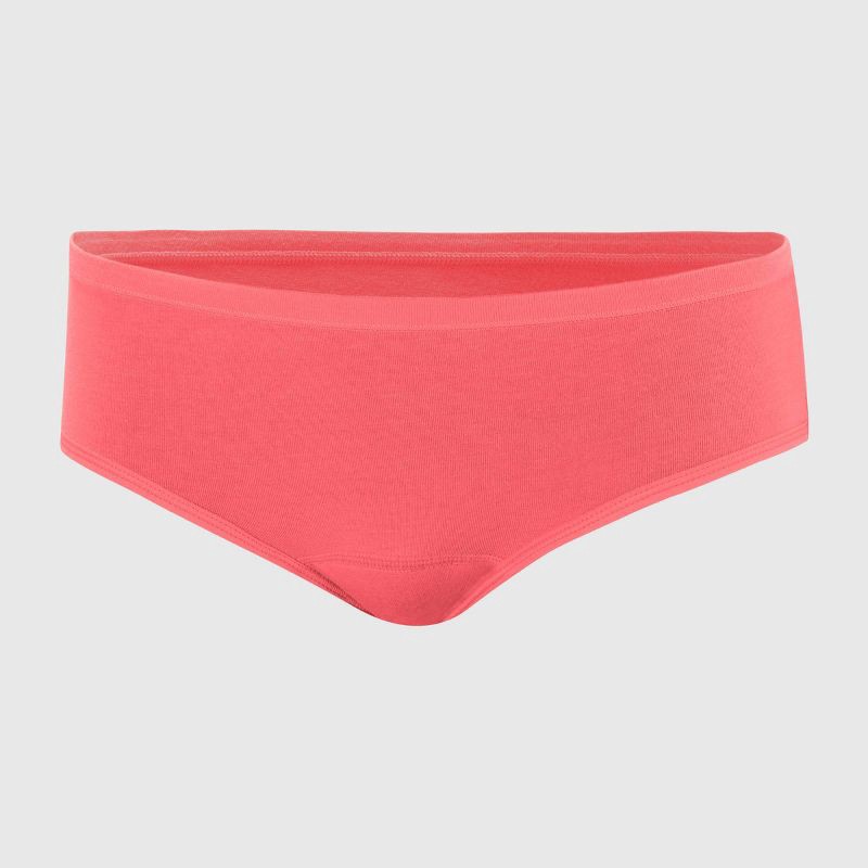 slide 4 of 9, Hanes Girls' 4pk Hipster Period Underwear Moderate Protection - colors may vary 8: Moisture Wicking, 4 ct