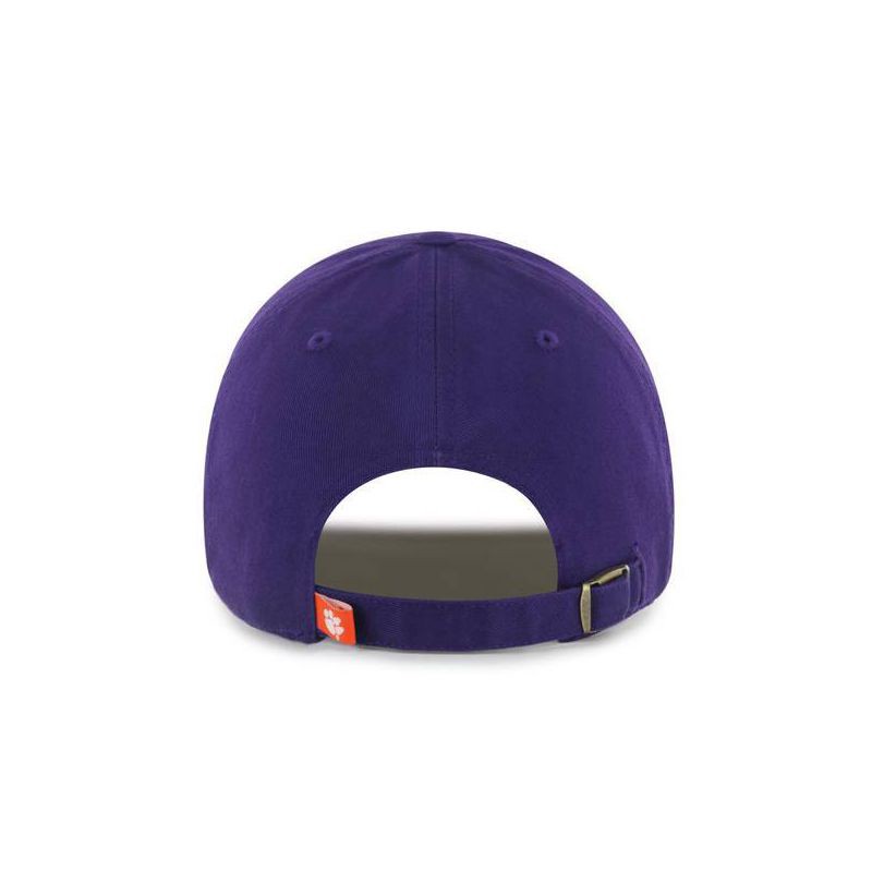 slide 2 of 2, NCAA Clemson Tigers Fabric Washed Clean Up Baseball Hat: Adjustable Cotton Team Logo, 1 ct