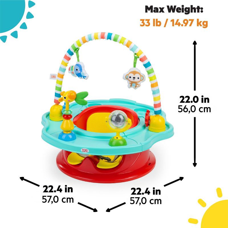 slide 8 of 12, Bright Starts SuperSeat 3-in-1 Seat Playful Paradise Unisex, 1 ct