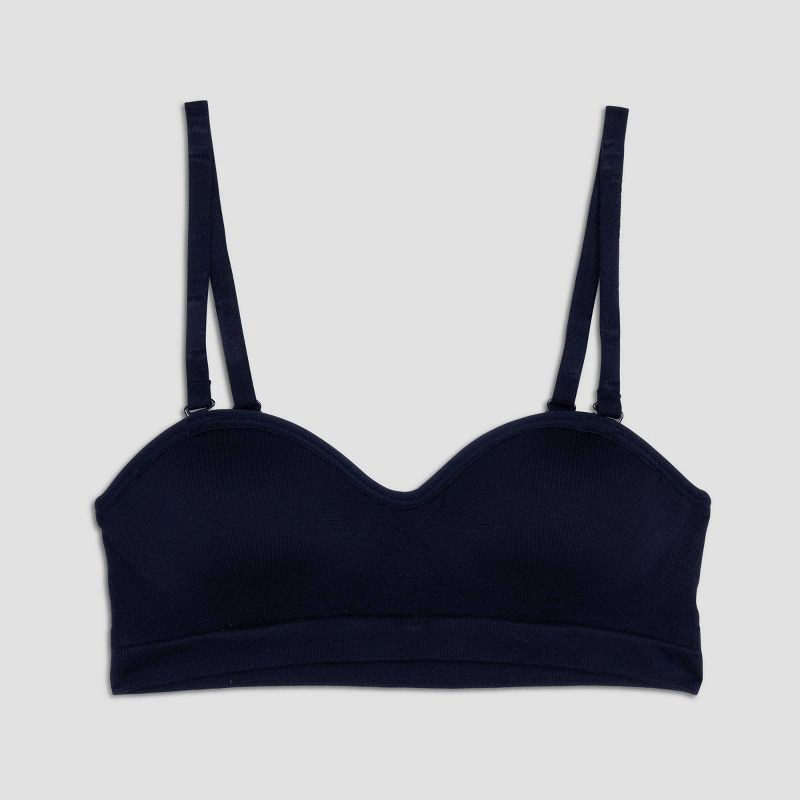 slide 3 of 4, Maidenform Girls' Strapless Convertible Bra - Black 34A: Molded Cup, Removable Strap, Breathable Fabric, 1 ct