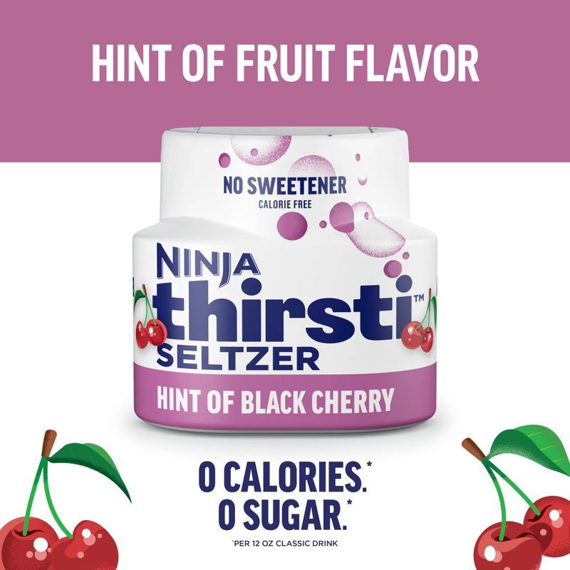 slide 2 of 7, Ninja Thirsti SELTZER Black Cherry Flavored Water Drops, 1 ct