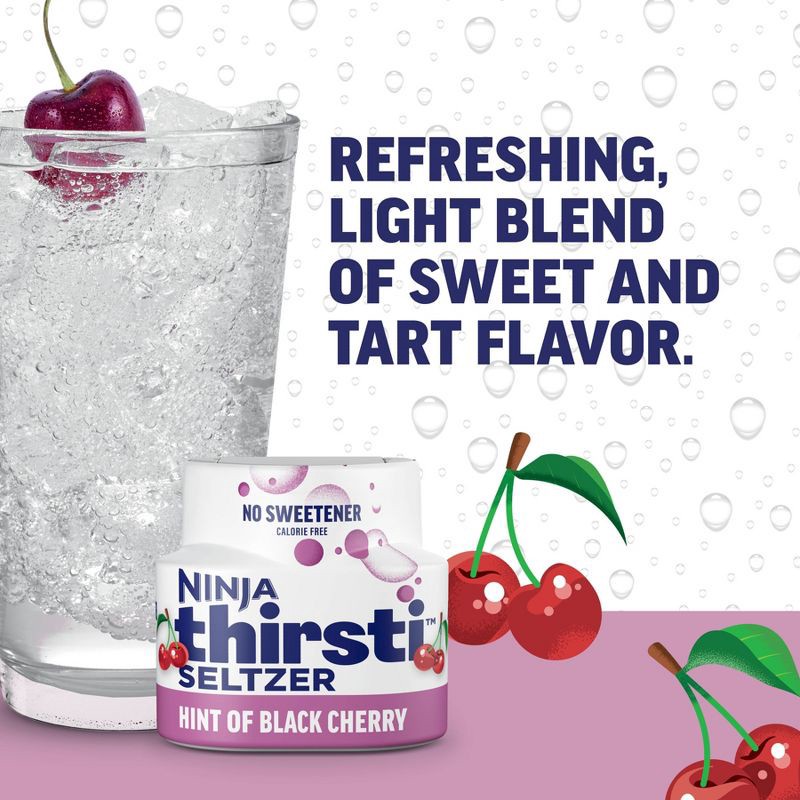 slide 3 of 7, Ninja Thirsti SELTZER Black Cherry Flavored Water Drops, 1 ct