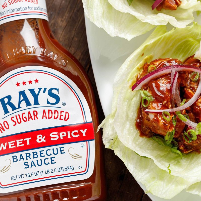 slide 2 of 5, Sweet Baby Ray's No Sugar Added Sweet and Spicy BBQ Sauce - 18.5oz, 18.5 oz