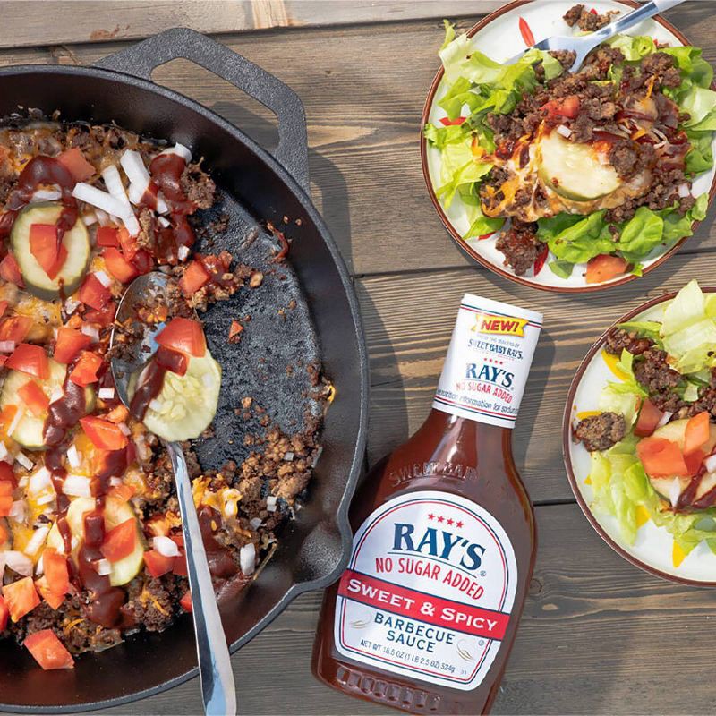 slide 4 of 5, Sweet Baby Ray's No Sugar Added Sweet and Spicy BBQ Sauce - 18.5oz, 18.5 oz