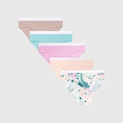 Hanes Originals Girls' 5pk Tween Hipster Underwear - colors may vary 16: Cotton Spandex Blend, Mid Rise, Knit