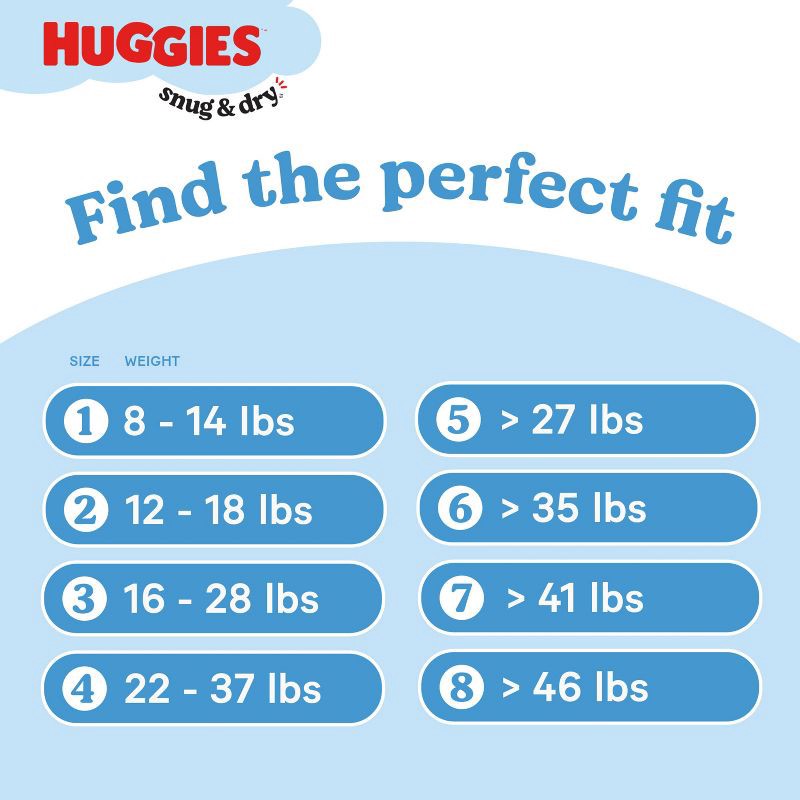 slide 8 of 13, Huggies Snug & Dry Diapers - Size 3 - 152ct, 3 x 152 ct