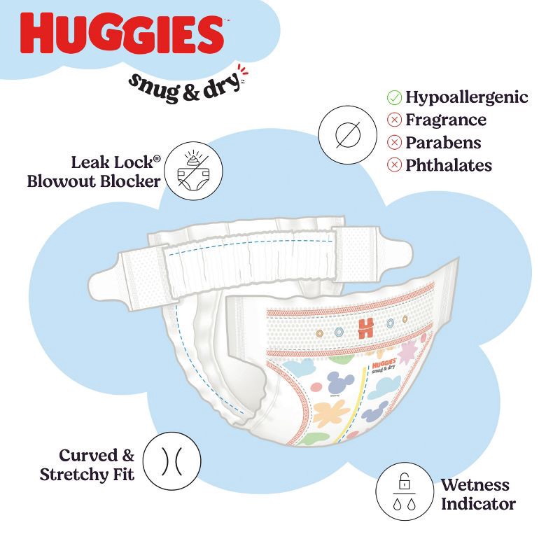 slide 11 of 12, Huggies Snug & Dry Diapers - Size 7 - 78ct, 7 x 78 ct
