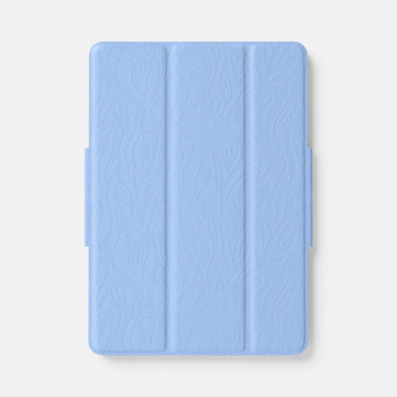 slide 1 of 4, iPad (9th Gen) Case - heyday™ Peri-Blue Debossed: Fits iPad 10.2/10.5, Stylus Holder, 1 ct